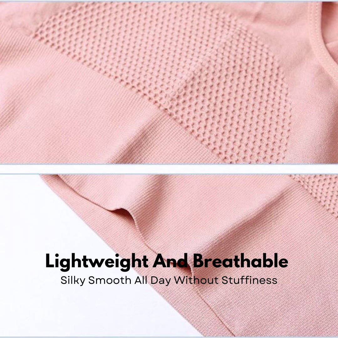 High-Waisted Tummy Control Seamless Underwear - Set of 2 (Pink)