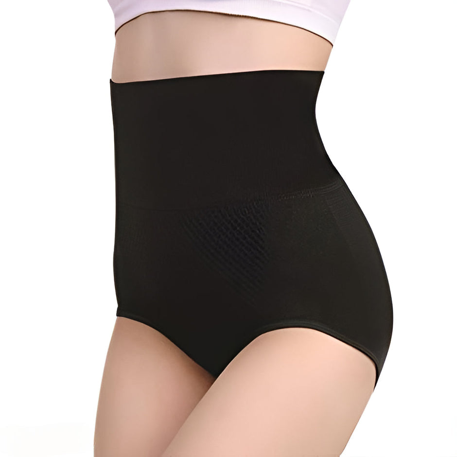 High-Waisted Tummy Control Seamless Underwear - Set of 2 (Black)