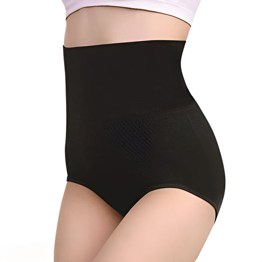 High-Waisted Tummy Control Seamless Underwear - Set of 2 (Black)